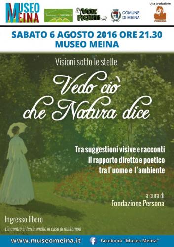 Visioni Sotto Le Stelle: Ciò Che Natura Dice - Meina