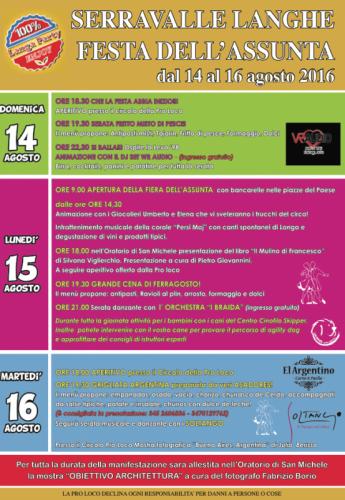 Festa Dell'assunta - Serravalle Langhe