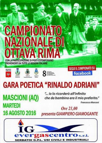 Campionato Nazionale Di Ottava Rima - Campotosto