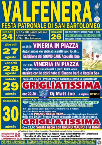 Festa Patronale Di San Bartolomeo A Valfenera - Valfenera