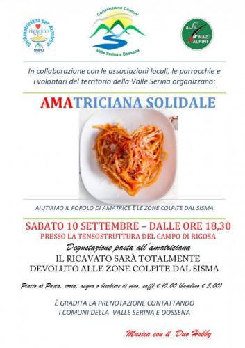 Amatriciana Solidale - Algua