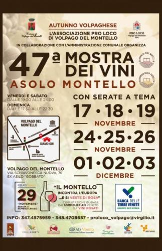 Mostra Dei Vini Del Montello E Dei Colli Asolani - Volpago Del Montello