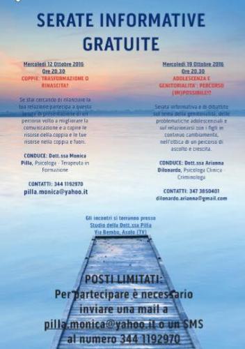 Serate Informative Gratuite - Asolo