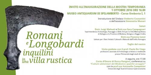 Romani E Longobardi Inquilini In Una Villa Rustica - Spilamberto