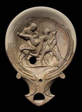 Lucerne Con Scene Erotiche Da Necropoli Di Età Romana - San Giovanni In Persiceto