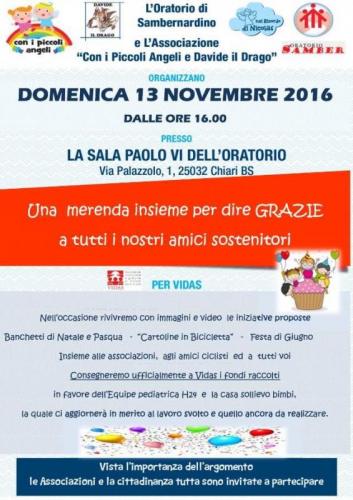 Una Merenda Insieme Per Dire Grazie - Chiari