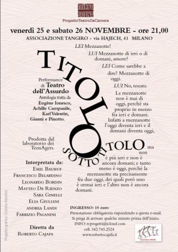 Titolo Sottotitolo - Milano