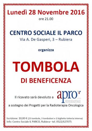 Tombola Di Beneficenza - Rubiera
