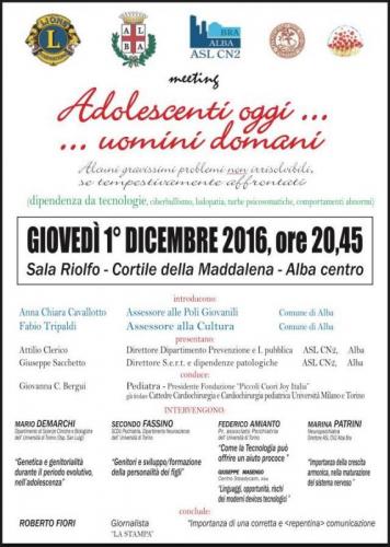 Adolescenti Oggi Uomini Domani   - Alba