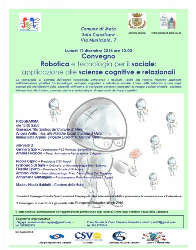 Robotica E Tecnologia Per Il Sociale - Meta