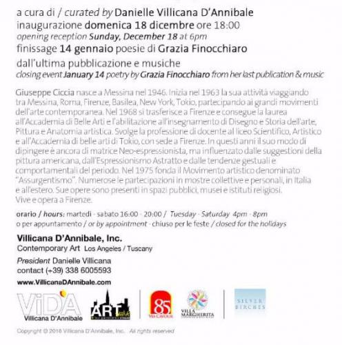 Personale Di Giuseppe Ciccia - Arezzo