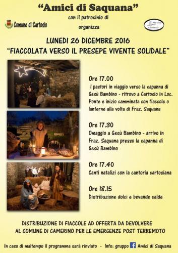 Fiaccolata Verso Il Presepe Vivente - Cartosio