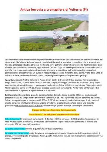 Antica Ferrovia A Cremagliera Di Volterra - Volterra