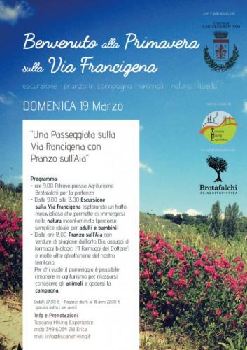 Benvenuto Alla Primavera Sulla Via Francigena - Castelfiorentino