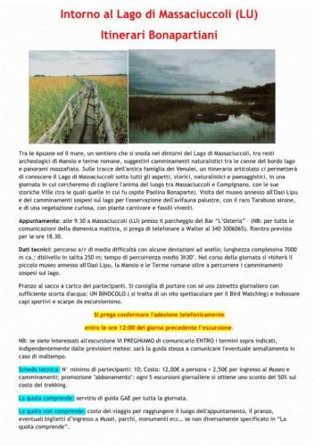 Percorsi Napoleonici A Massaciuccoli - Massarosa