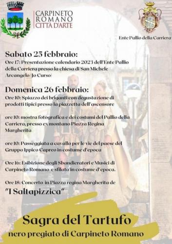 Sagra Del Tartufo Nero A Carpineto Romano - Carpineto Romano
