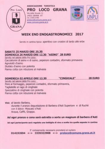 Week End Enogastronomici A Grana - Grana
