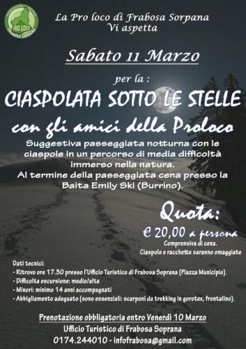 Ciaspolata Sotto Le Stelle - Frabosa Soprana
