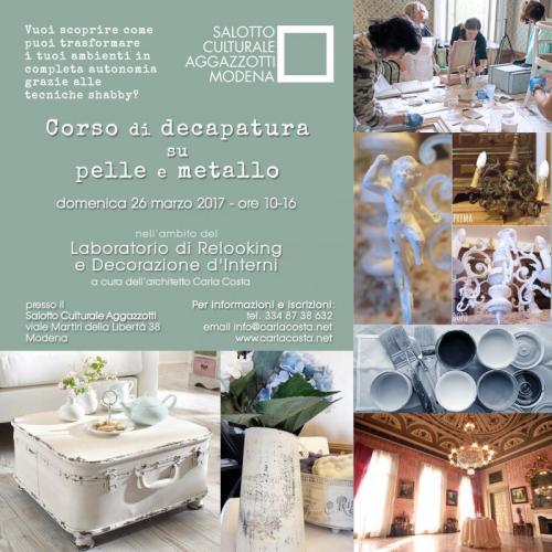 Corso Di Decapatura Su Pelle E Metallo - Modena