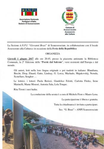 Poesie Dal Balcone - Scanzorosciate