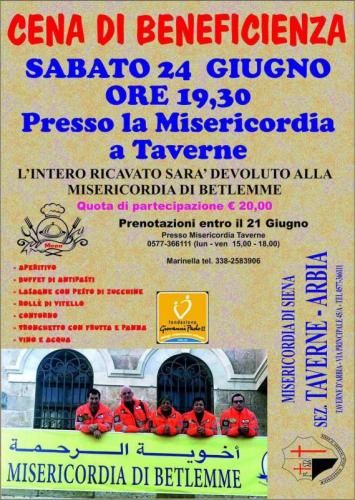 Cena Di Beneficenza A Taverne D'arbia - Siena