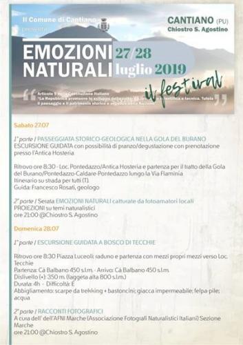 Emozioni Naturali, Il Festival - Cantiano