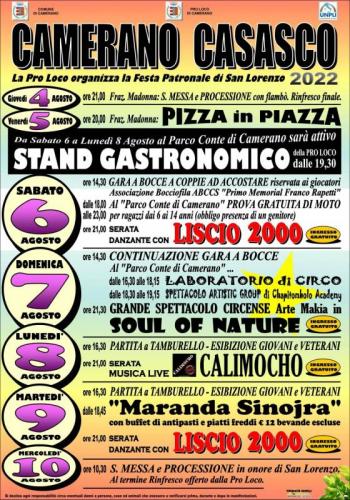 Festa Patronale Di San Lorenzo A Camerano Casasco - Camerano Casasco