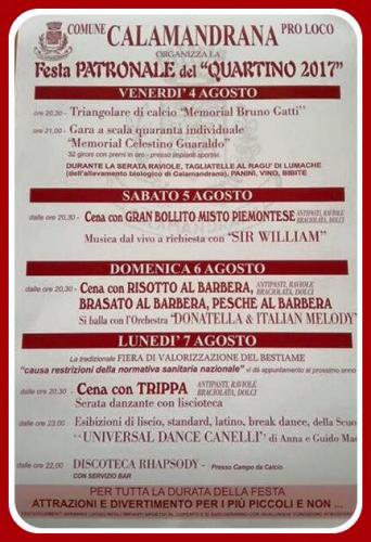 Festa Patronale Del Quartino A Calamandrana - Calamandrana