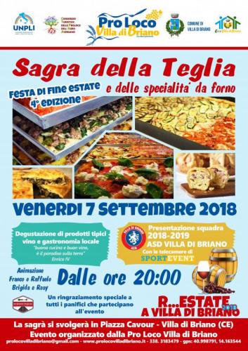 Sagra Della Teglia E Delle Specialità Da Forno - Villa Di Briano