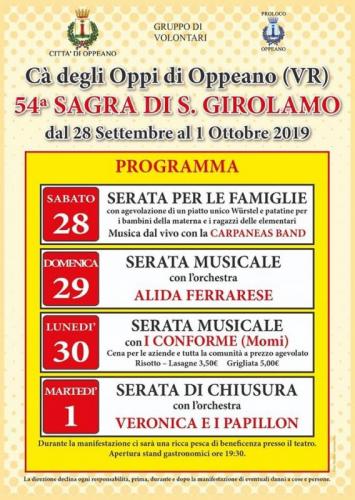 Sagra Di San Girolamo A Ca' Degli Oppi - Oppeano