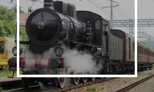 Ad Alba Col Treno A Vapore - Torino