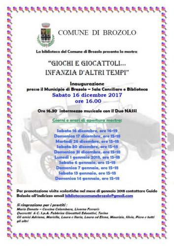 Giochi E Giocattoli…infanzia D’altri Tempi - Brozolo