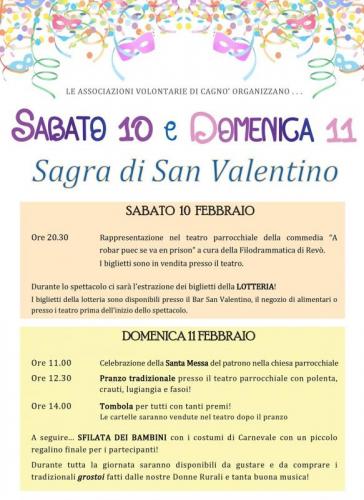 Sagra Di San Valentino A Cagnò - Cagnò