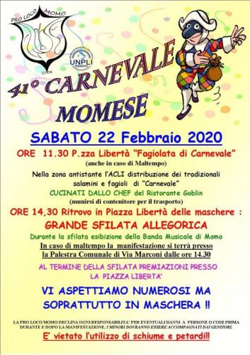 Gli Eventi Di Carnevale A Momo - Momo