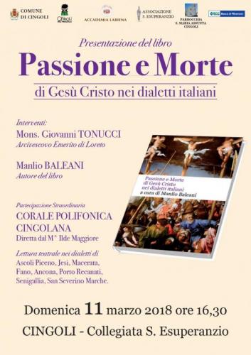 Passione E Morte Di Gesù Cristo Nei Dialetti Italiani - Cingoli