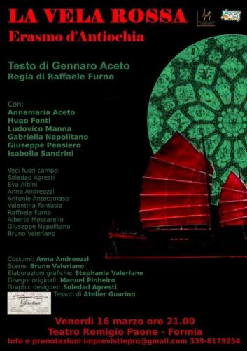 La Vela Rossa. Erasmo D'antiochia - Formia