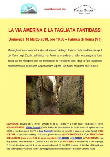 La Via Amerina E La Tagliata Fantibassi - Fabrica Di Roma