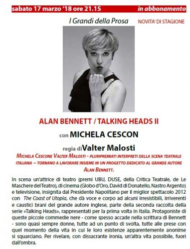 Alan Bennett - Talking Heads Ii - Fiorenzuola D'arda