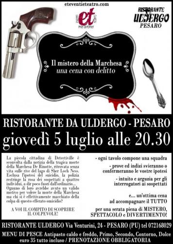 Cena Con Delitto A Pesaro - Pesaro