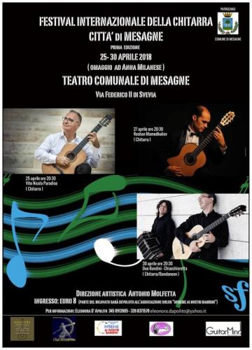 Festival Internazionale Della Chitarra Città Di Mesagne - Mesagne