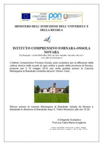 Visita Cascina Marangana Di Biandrate - Biandrate