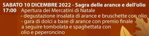 Sagra Delle Arance E Dell'olio A Chiusa Sclafani - Chiusa Sclafani