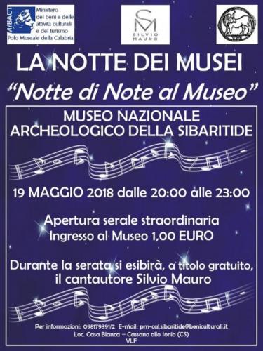 La Notte Europea Dei Musei Al Museo Nazionale Archeologico Della Sibaritide - Cassano Allo Ionio
