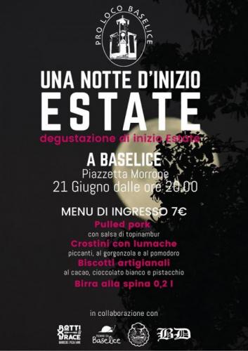 Una Notte Di Inizio Estate A Baselice - Baselice