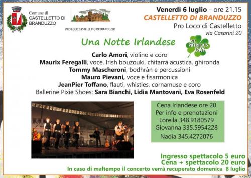 Una Notte Irlandese - Castelletto Di Branduzzo
