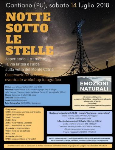 Notte Sotto Le Stelle A Cantiano - Cantiano