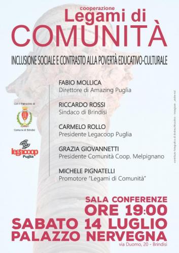 Progetto Legami E Coperazione Di Comunità A Brindisi - Brindisi