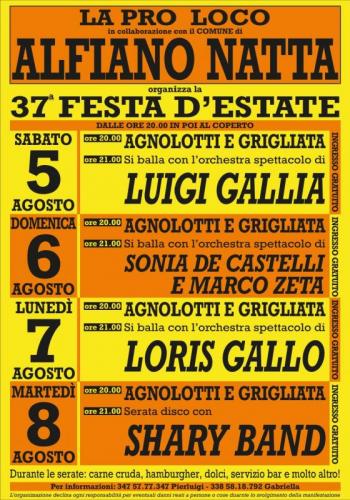 La Festa D'estate A Alfiano Natta  - Alfiano Natta