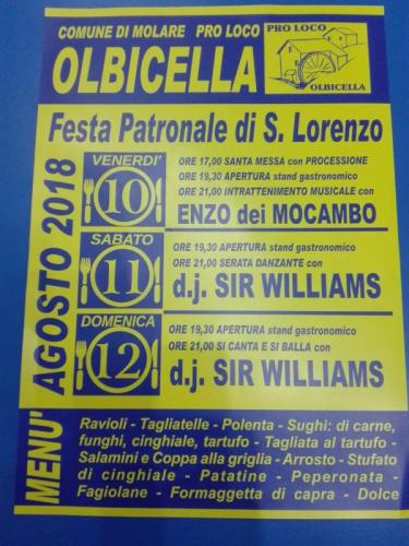 La Festa Patronale A Olbicella  - Molare