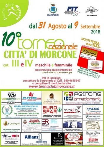 Torneo Nazionale Di Tennis A Morcone - Morcone